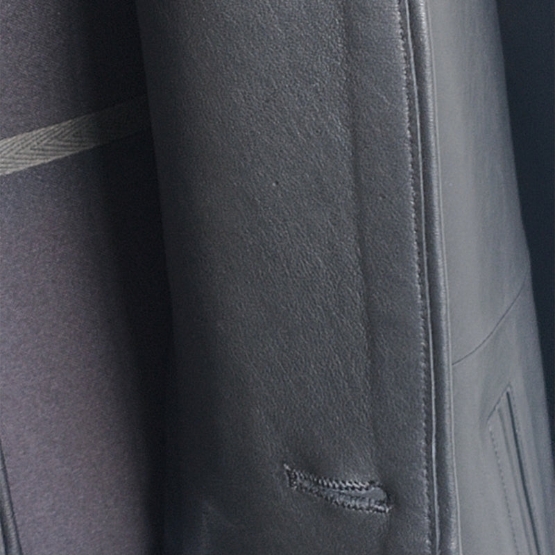 ZHONGDONGCHUN Vegetable-tanned leather coat