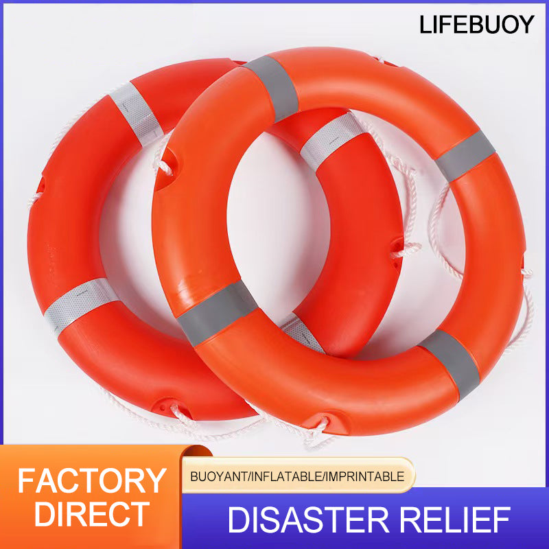 HUAAO Plastic life preserver Swimming ring 04 (Please consult customer service for specific prices) Rescue Swimming extraordinarily buoyant Boat Life Preserver Safety Line