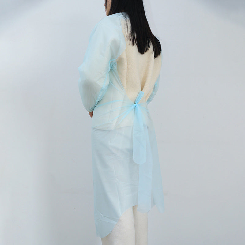 NUOBAIJIE Disposable protective clothing Non-woven fabric Dust-proof lab coat Workshop catering visiting clothes