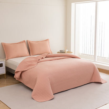 LIERDE Thickened sandwich cotton bed cover three-piece set  Thickened laminated cotton high-end bedding