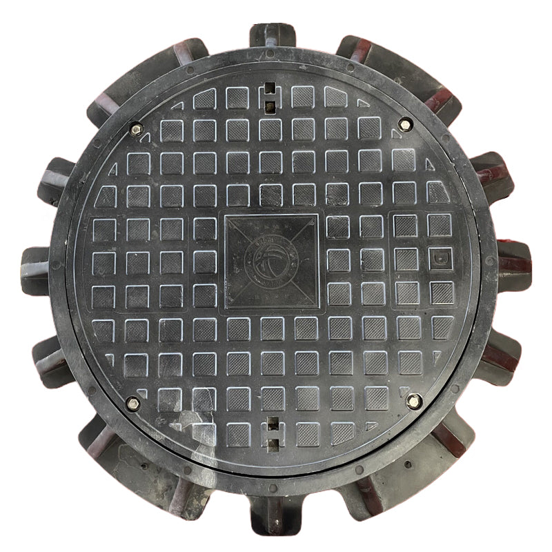 HESHENG Fiberglass reinforced plastic composite manhole cover  The pressure manhole cover is sealed and waterproof