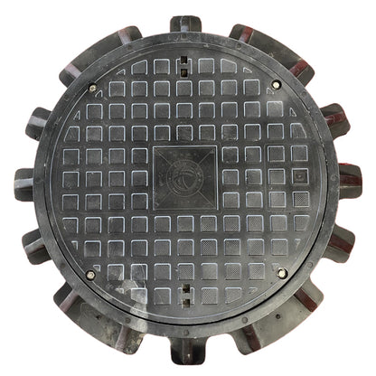 HESHENG Fiberglass reinforced plastic composite manhole cover  The pressure manhole cover is sealed and waterproof