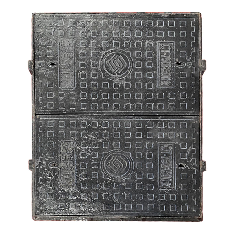 HESHENG Ductile cast iron manhole cover  Square well cover heavy drain trench cover plate