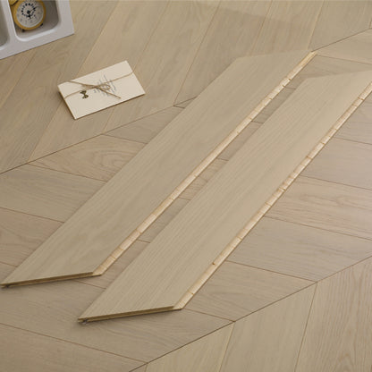 SHIJU Oak pure three layer fish bone  Thickening wear-resistant household environmental protection