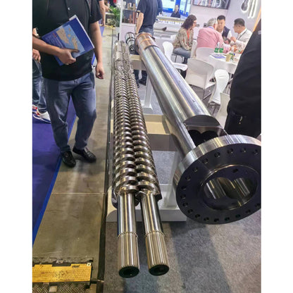 JUNSHUO Flat twin-screw barrels  Injection molding machine screw, extruder screw