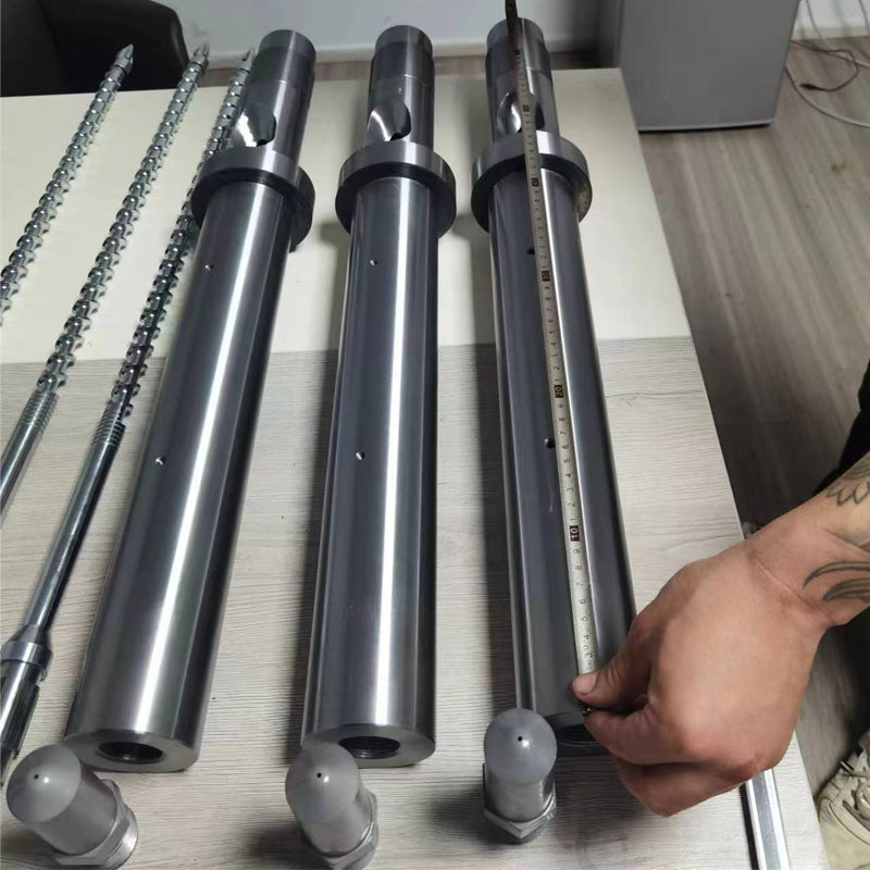 JUNSHUO Injection molding machine screw barrel  Stainless steel screw extruder screw