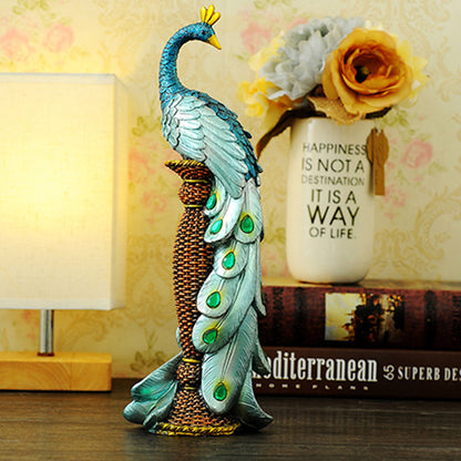 RONGHE Roman Column And Peacock（For specific pricing, please consult our customer service）Minimum order quantity: 200 pieces Home Decorative Ornaments Creative Gifts Resin Crafts