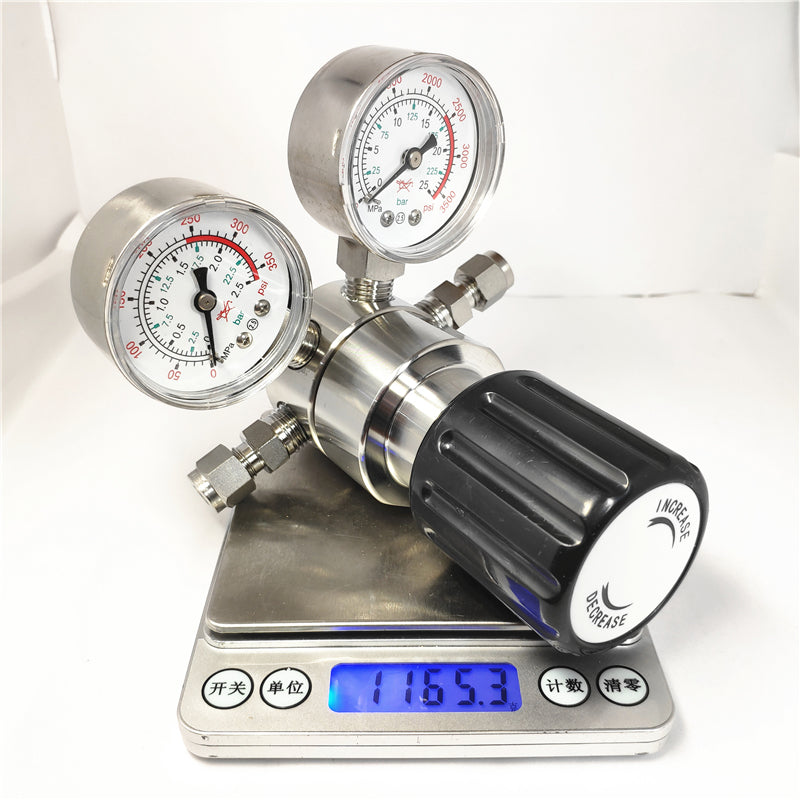 YONGJI Stainless steel pressure reducer Pressure reducing valves for manifolds Primary regulators Stainless Steel  pressure reducer Carbon dioxide pressure reducer Helium pressure reducer Inert gas pressure reducer
