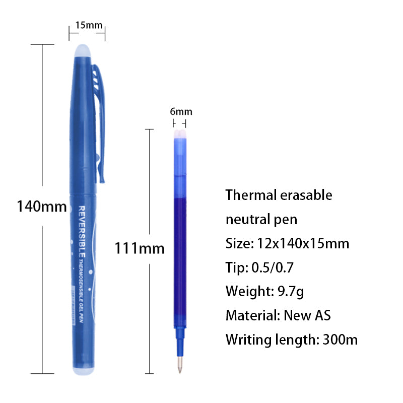 BAISI Thermal erasable gel pen GP-1015  Writing pens are durable for pupils