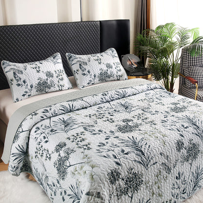 GANGZHENG 3Pcs Printed Bed Cover Set (French style 01)   Four seasons of high-end four-piece household