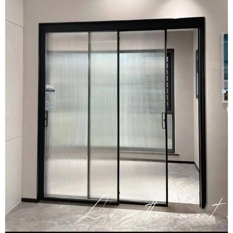 FOLAN 40 Sliding Door Triple Track  Three linkage long iris glass sliding door extremely narrow frame