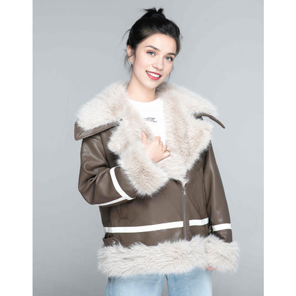 ZHENJIN Women's fur composite