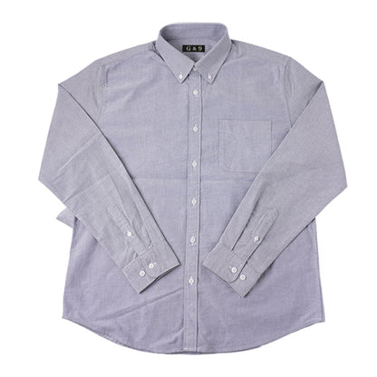 LESHI 2025 Autumn and winter new cotton oxford spinning long-sleeved shirt  business casual Men's Long Sleeve Shirts non-iron and easy care