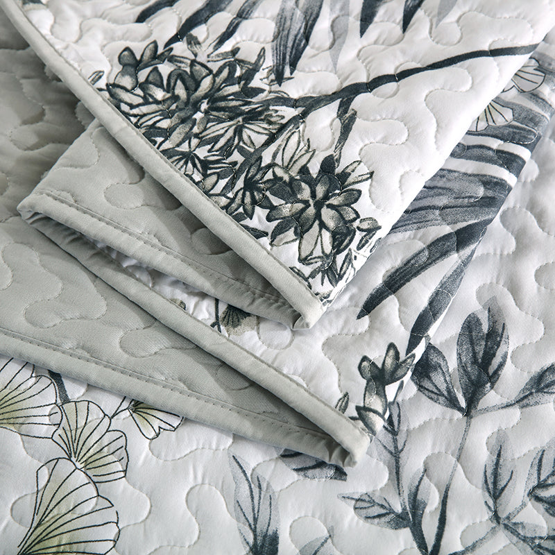 GANGZHENG 3Pcs Printed Bed Cover Set (French style 01)   Four seasons of high-end four-piece household