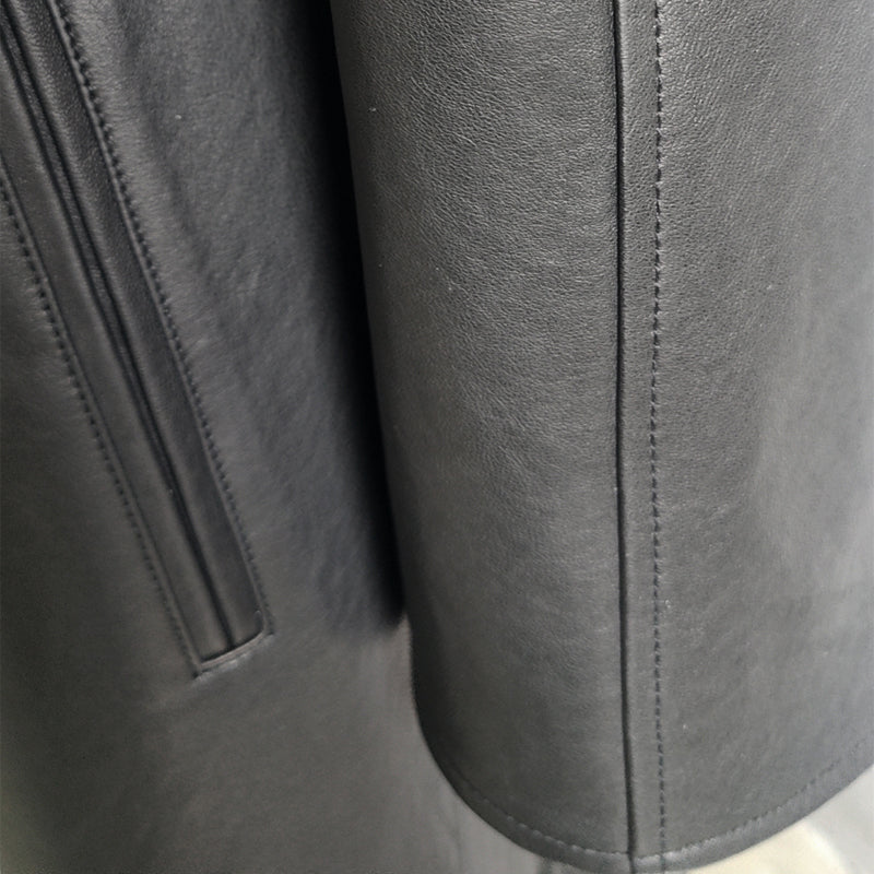ZHONGDONGCHUN Vegetable-tanned leather coat