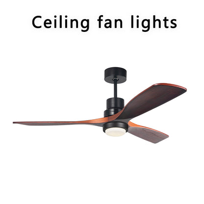 FENGZHIYUAN Ceiling fan light JY52-1307  Large wind LED solid wood traditional fan light
