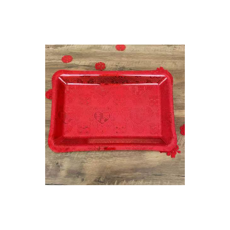 JINGMEI Rectangular Plastic Plate（For specific pricing, please contact customer service）Extra-Thick  Creative Snack Tray Party Platter