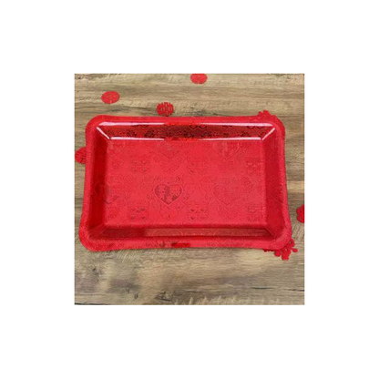 JINGMEI Rectangular Plastic Plate（For specific pricing, please contact customer service）Extra-Thick  Creative Snack Tray Party Platter