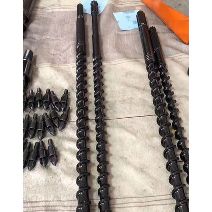 JUNSHUO Conical twin-screw barrels  Screw for granulator, screw for film blowing machine