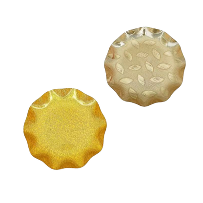 JINGMEI Golden Plastic Plate（For specific pricing, please contact customer service）Extra-Thick  Creative Snack Tray Party Platter