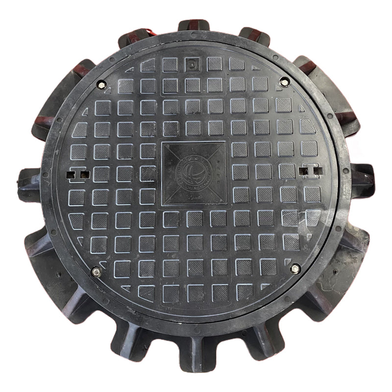 HESHENG Fiberglass reinforced plastic composite manhole cover  The pressure manhole cover is sealed and waterproof