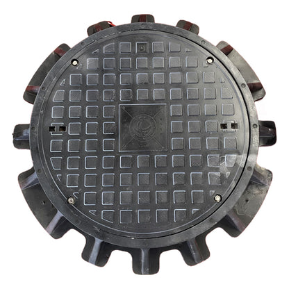 HESHENG Fiberglass reinforced plastic composite manhole cover  The pressure manhole cover is sealed and waterproof