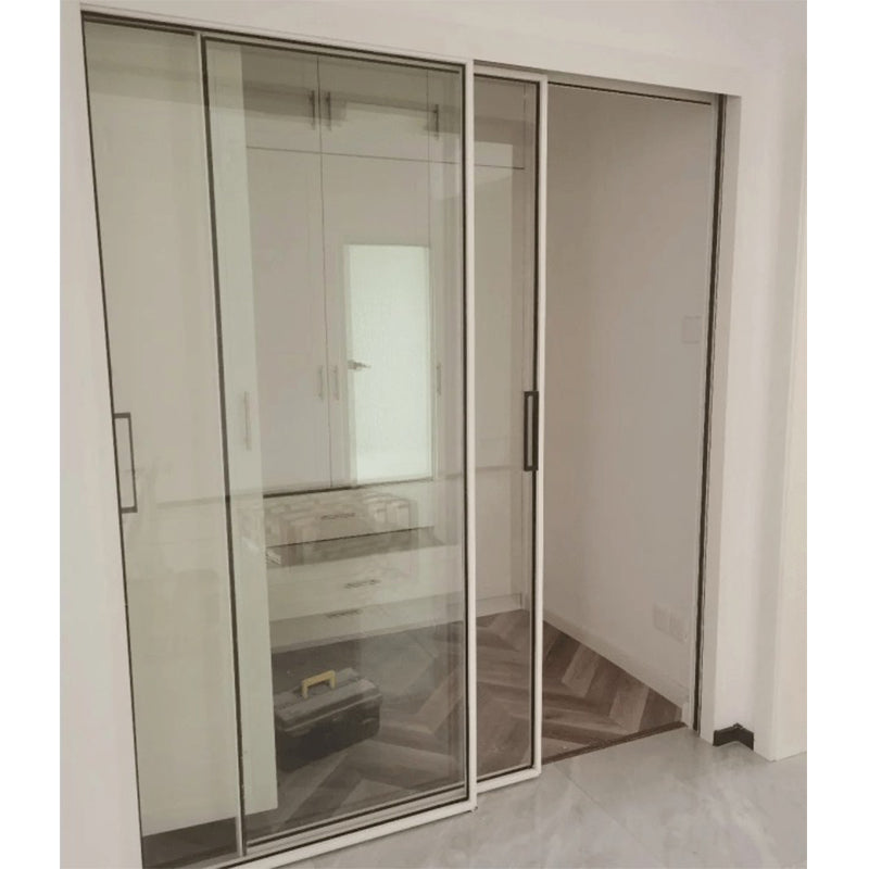FOLAN 40 Sliding Door Double Track  Light luxury minimalist aluminum sliding door can be customized