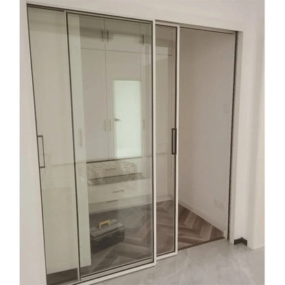 FOLAN 40 Sliding Door Double Track  Light luxury minimalist aluminum sliding door can be customized