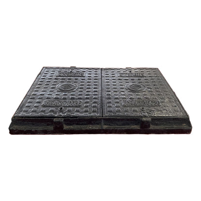 HESHENG Ductile cast iron manhole cover  Square well cover heavy drain trench cover plate