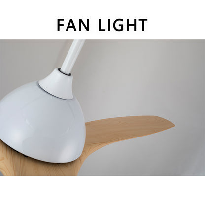 FENGZHIYUAN Ceiling fan light JY52-2068   Nordic restaurant with silent wood leaf ceiling fan lights