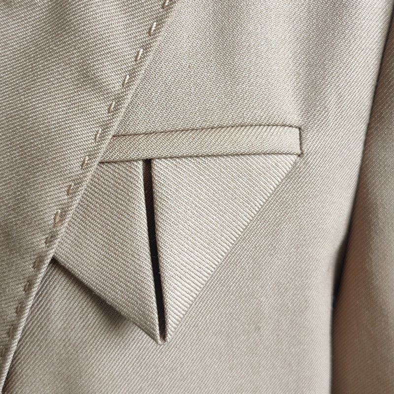 ZHONGDONGCHUN Long suit trench coat