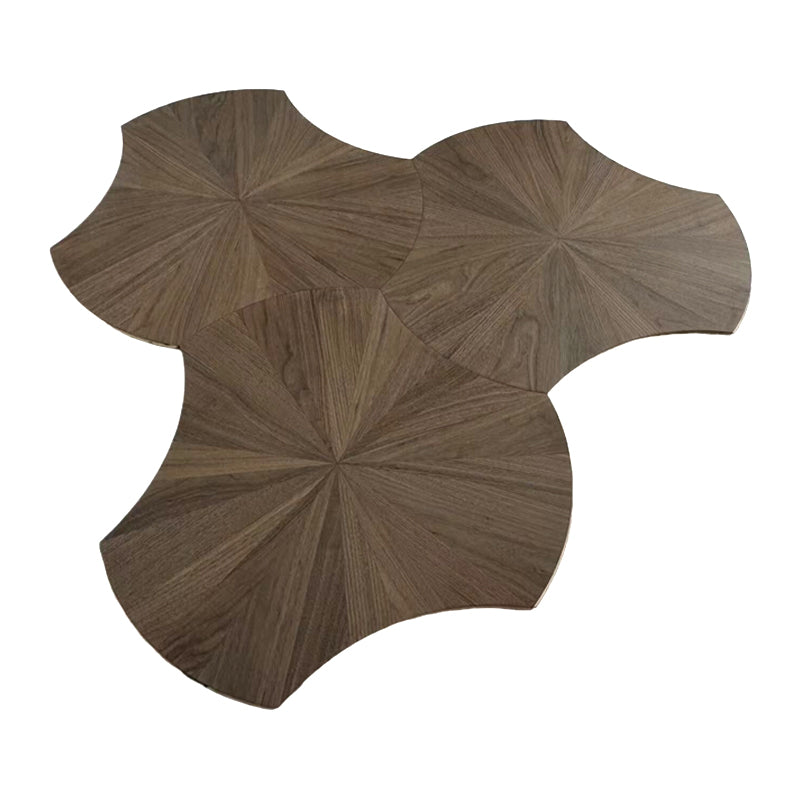 SHIJU Black walnut lotus leaf parquet  Multiple floors of solid wood laminated oak flooring