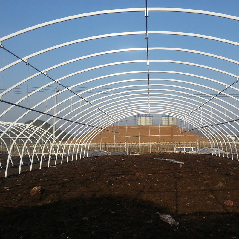 NAIER Continuous plastic greenhouse  Galvanized steel frame farm shed with pipe