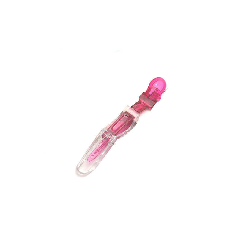 OUBAONI spring clip  Clear alligator clip Makeup positioning clip Styling clip