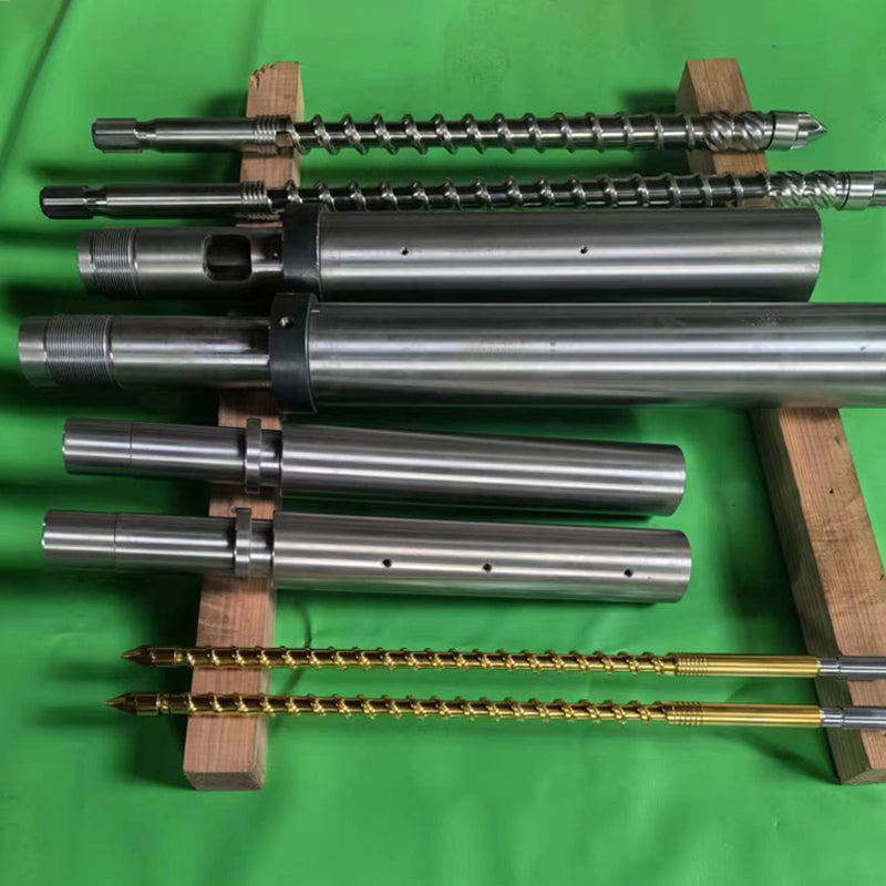 JUNSHUO Injection molding machine screw barrel  Stainless steel screw extruder screw