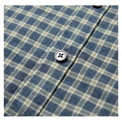 LESHI 2025 Fall And Winter Brushed Cotton Plaid Shirt  Comfortable, wrinkle-resistant Business formal wear
