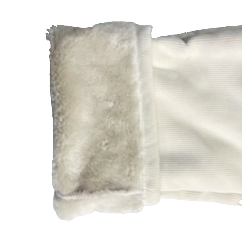 QINXI Composite pants length Starting quantity 8000 White Straight Leg Pants padded and lengthened Winter High Waist Draped