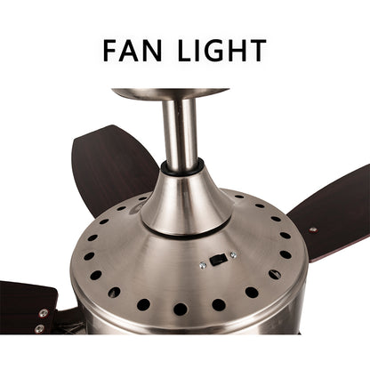 FENGZHIYUAN Ceiling fan light JY52-2013  Silent wood leaf ceiling fan light Suction ceiling fan light