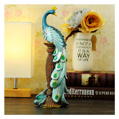 RONGHE Roman Column And Peacock（For specific pricing, please consult our customer service）Minimum order quantity: 200 pieces Home Decorative Ornaments Creative Gifts Resin Crafts
