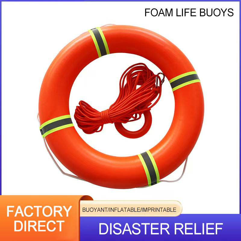 HUAAO Plastic life preserver Swimming ring 03 (Please consult customer service for specific prices) Rescue Swimming extraordinarily buoyant Boat Life Preserver Safety Line