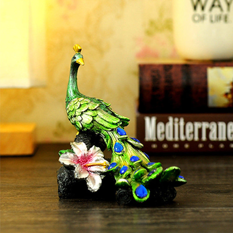 RONGHE Roman Column And Peacock（For specific pricing, please consult our customer service）Minimum order quantity: 200 pieces Home Decorative Ornaments Creative Gifts Resin Crafts