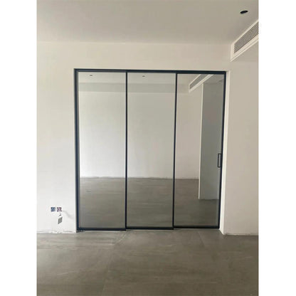 FOLAN 40 Sliding Door Triple Track  Three linkage long iris glass sliding door extremely narrow frame