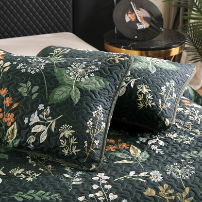 GANGZHENG 3Pcs Printed Bed Cover Set (French style 03)  Four seasons of high-end four-piece household