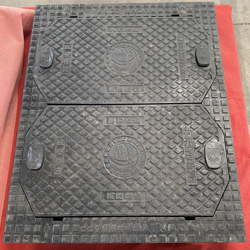 HESHENG Ductile cast iron manhole cover  Square well cover heavy drain trench cover plate