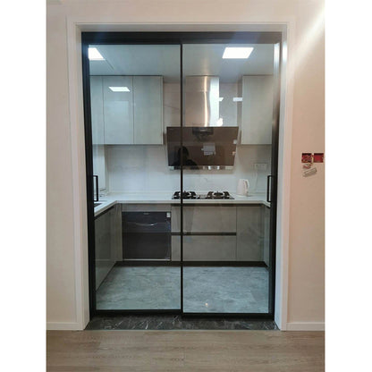 FOLAN 40 Sliding Door Double Track  Light luxury minimalist aluminum sliding door can be customized