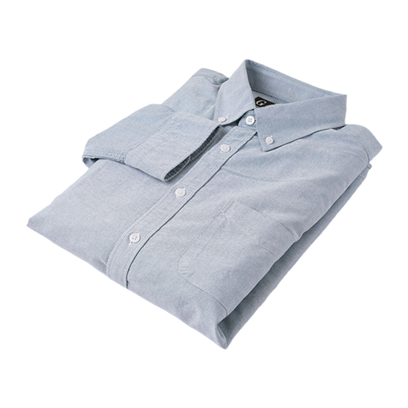 LESHI 2025 Autumn and winter new cotton oxford spinning long-sleeved shirt  business casual Men's Long Sleeve Shirts non-iron and easy care
