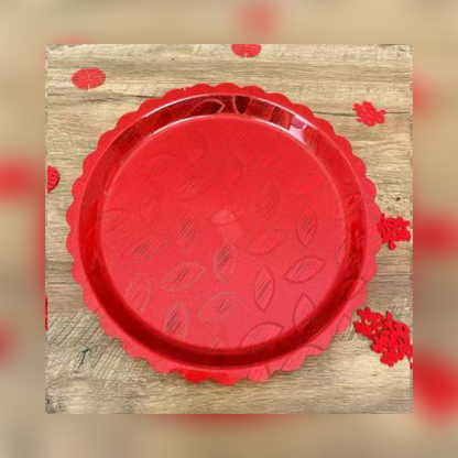 JINGMEI Round Plastic Tray 1（For specific pricing, please contact customer service）Festive Home Decor Decorative Supplies Fruit Celebration Tray