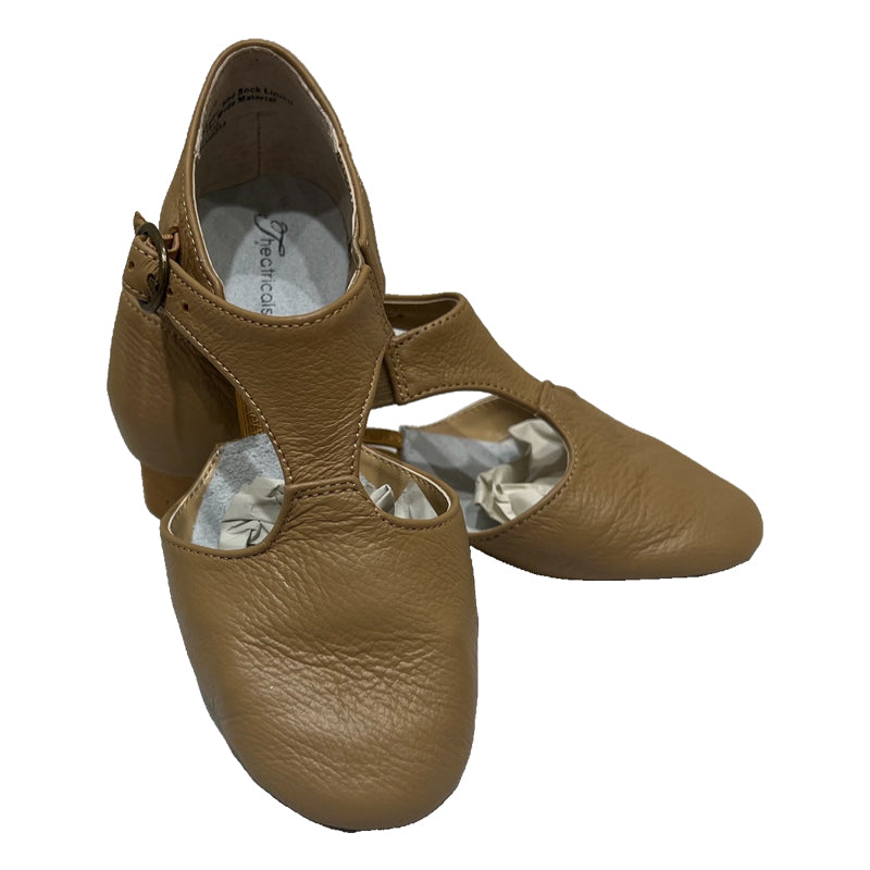 SHENDA Leather jazz sandals 01