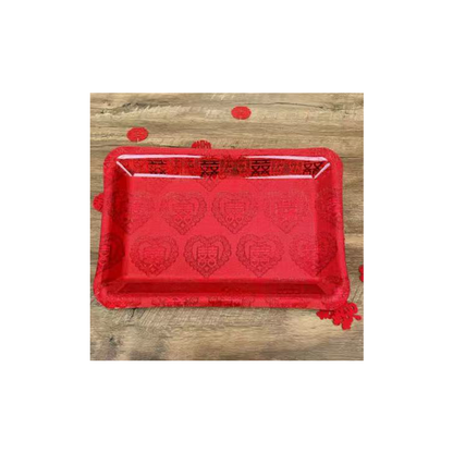 JINGMEI Rectangular Plastic Plate（For specific pricing, please contact customer service）Extra-Thick  Creative Snack Tray Party Platter