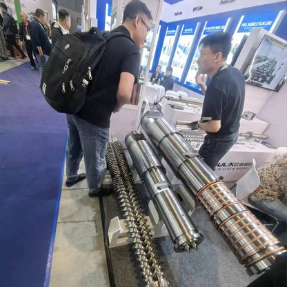 JUNSHUO Conical twin-screw barrels  Screw for granulator, screw for film blowing machine